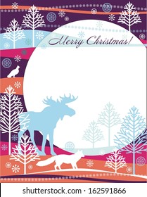Vector Christmas card 