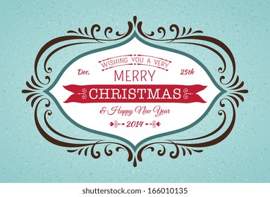 Vector Christmas card. 