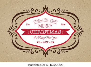 Vector Christmas card.