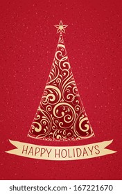 Vector Christmas card.