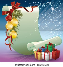 vector christmas card