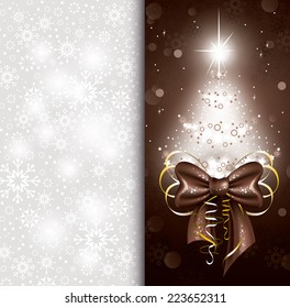 Vector Christmas Card. Abstract Background.