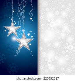Vector Christmas Card. Abstract Background.
