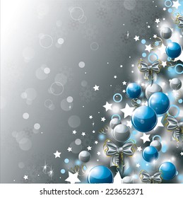 Vector Christmas Card. Abstract Background.