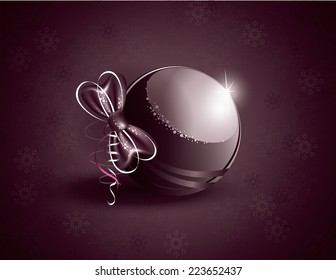 Vector Christmas Card. Abstract Background.