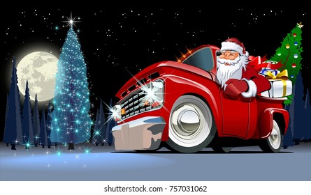 1,127 Christmas truck vector pickup Images, Stock Photos & Vectors ...
