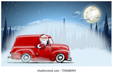 Vector Christmas Card. Available EPS-10 format separated by groups and layers for easy edit