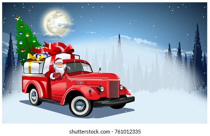 Vector Christmas Card. Available EPS-10 format separated by groups and layers for easy edit