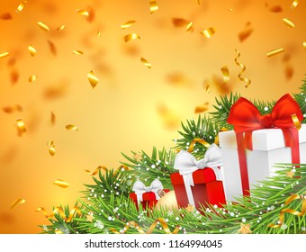 vector christmas card. holiday template for the new year.