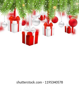 vector christmas card. holiday template for the new year.