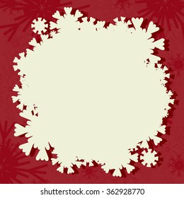 Vector Christmas card. Christmas letter
