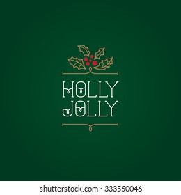 Vector Christmas card. Perfect design for posters, flyers,  banners, cards. Xmas design.