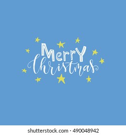 Vector Christmas card. Perfect Xmas design for greeting cards and invitations. Handdrawn holiday illustration isolared on background.