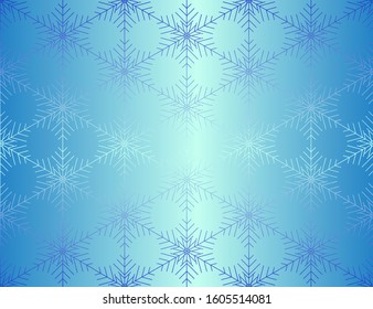 Vector Christmas card. Snowflakes background. Winter seamless pattern.