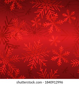 Vector Christmas card. Snowflakes background. Winter seamless pattern. 