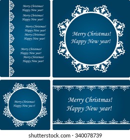Vector  Christmas Card Templates