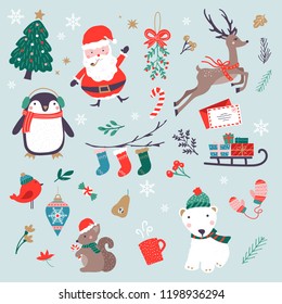 Vector Christmas Characters Clip Art