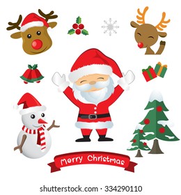 vector christmas decorate