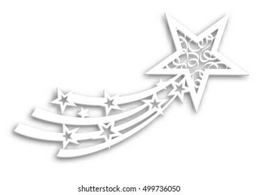 Vector Christmas decoration comet