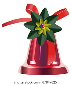 vector christmas decoration on white background, raster version available