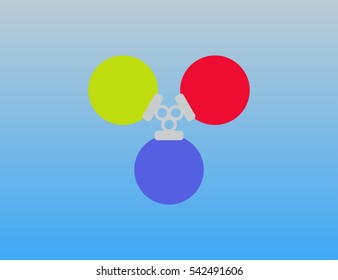 Vector christmas decoration set ball
