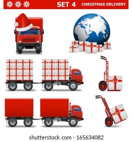 Vector Christmas Delivery Set 4
