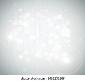 Vector Christmas digital glowing white background