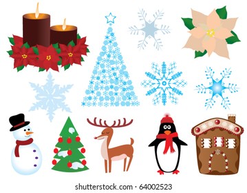 vector christmas elements