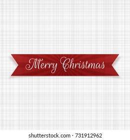 Vector Christmas festive Ribbon for Your Design