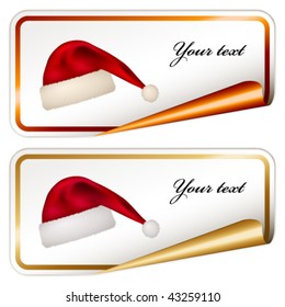vector christmas festive stickers