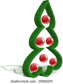 Vector Christmas fir tree.