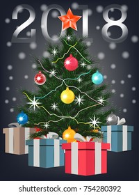 Vector Christmas Fir Tree