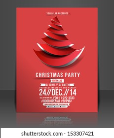 Vector Christmas Flyer Magazine Cover & Poster Template