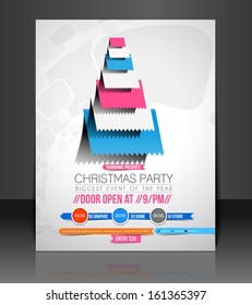 Vector Christmas Flyer Magazine Cover & Poster Template