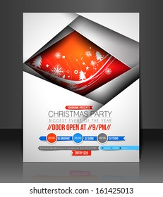Vector Christmas Flyer Magazine Cover & Poster Template