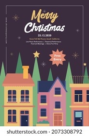 Vector Christmas Flyer Magazine Cover and Poster Template