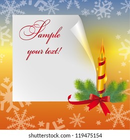 vector christmas frame