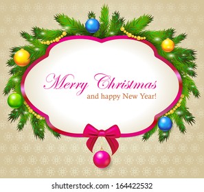 Vector christmas frame