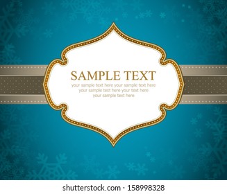 Vector Christmas Frame and Background