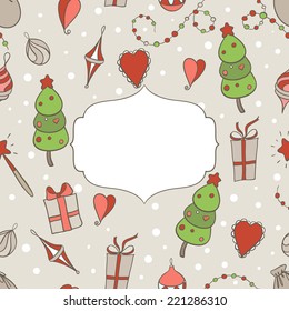 vector Christmas frame. It can be used for card, postcard, invitation, banner, poster.