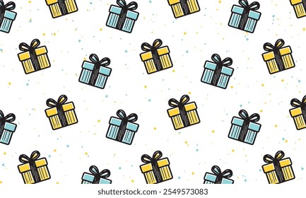 Fondo de pantalla de fondo de regalo de Navidad de Vector