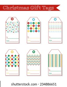 Vector Christmas gift tags