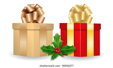 vector Christmas gifts