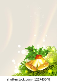 vector christmas golden bell design