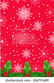 Vector Christmas greeting card