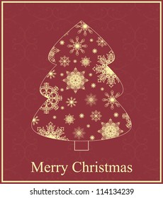 Vector Christmas greeting card