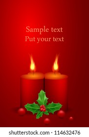 Vector Christmas greeting card
