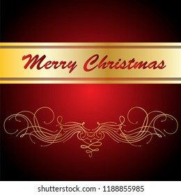 Vector Christmas greeting card. 