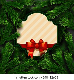 Vector Christmas Greeting Card