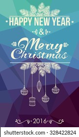 Vector Christmas greeting card